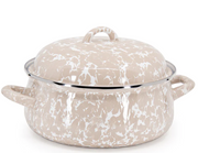 Taupe Swirl Dutch Oven